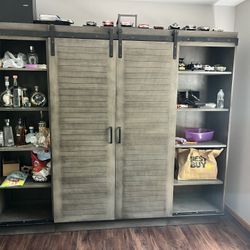 Barn Doors Entertainment Center.. 