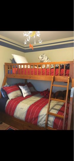 Twin over full bunk bed