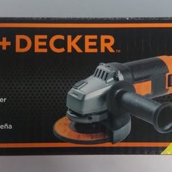 New Black + Decker Corded 6 Amp, 4-1/2-Inch Angle Grinder Tool With Bonus Discs, BDEG400VA