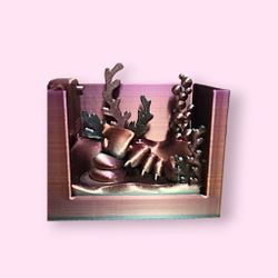 Purple, Bronze, Green Wiggly Shrimp Aquarium