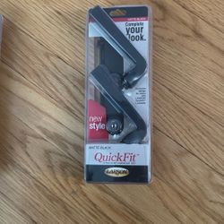 Larson Storm Door Lock Set Quick Fit Matte Black