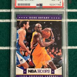 2012 NBA Hoops Kobe Bryant Los Angeles Lakers!!! PSA 8!!!