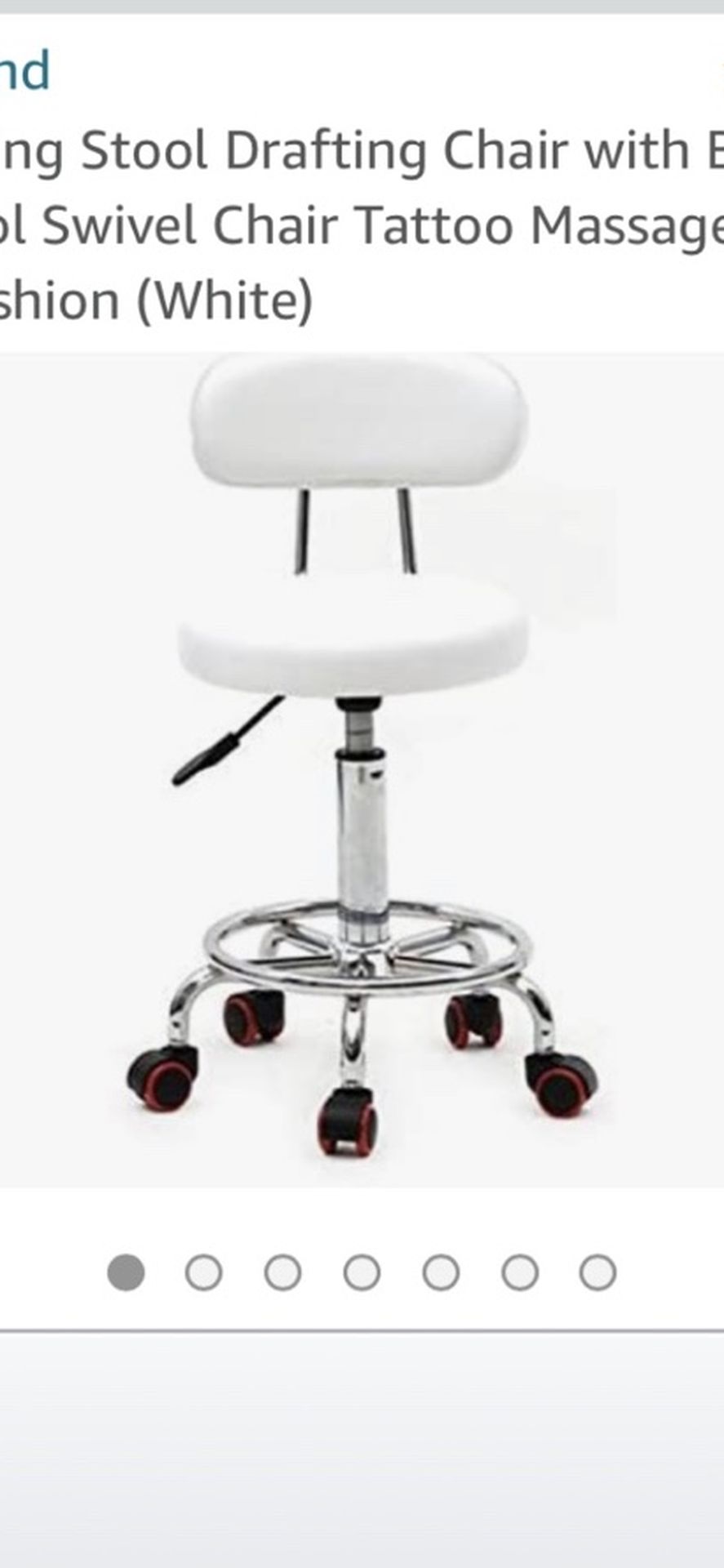 White rolling chairs