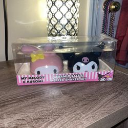Sanrio Hello Kitty My Melody and Kuromi Ceramic Salt & Peper Shaker