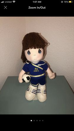 Precious moments soccer doll