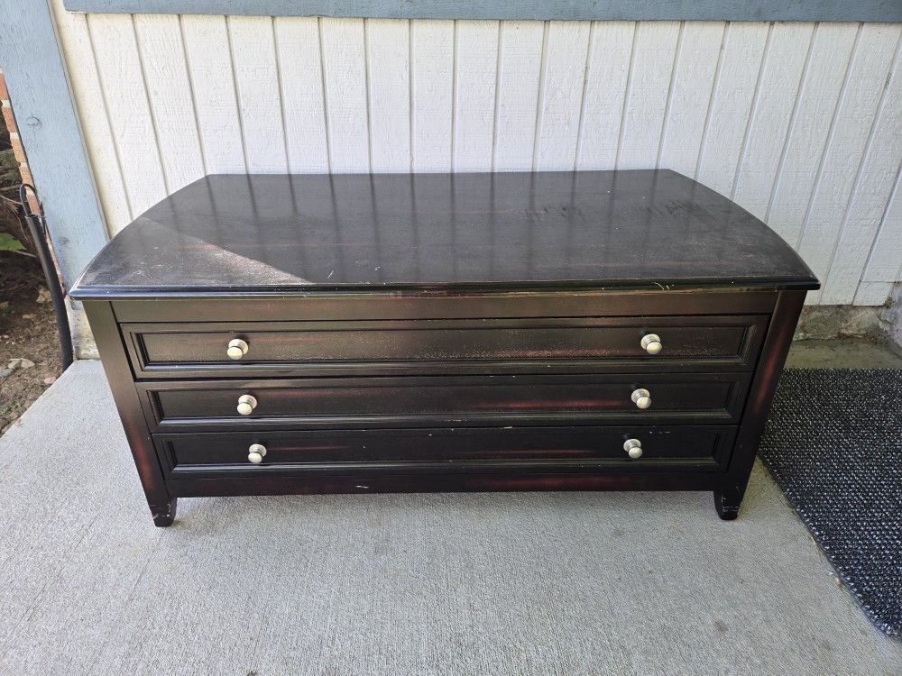 Coffee Table Small Dresser with 3 Drawers
