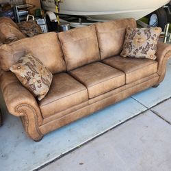 Leather Sofa And Love Seat