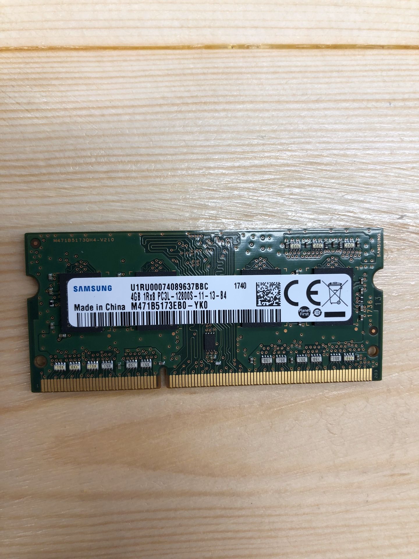 Samsung 4GB, DDR-3 Ram for LAPTOP