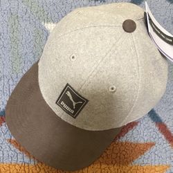 NWT Puma Two-Tone Gray and Brown Cap
