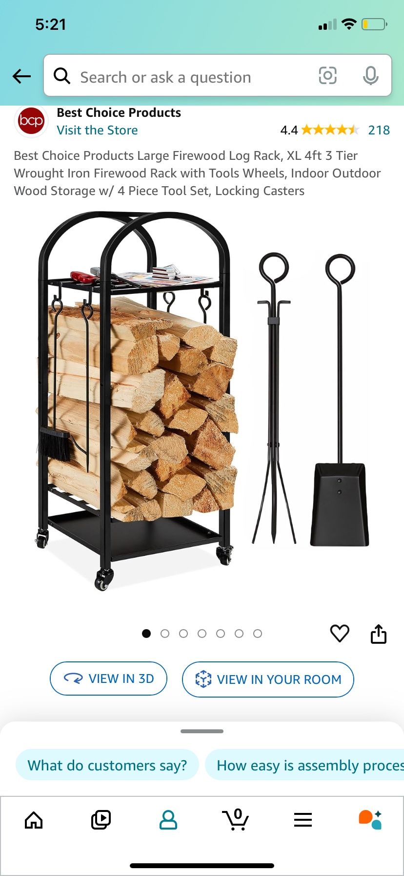 Firewood Log Rack