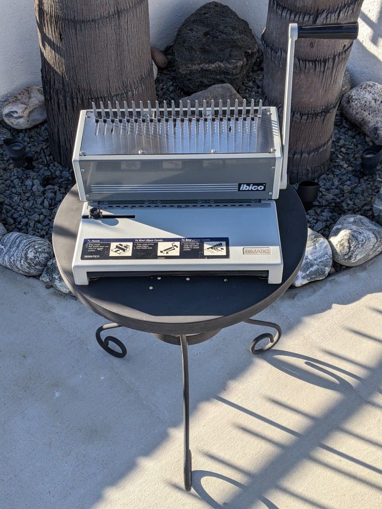 Ibico Ibimatic Manual Heavy Duty Metal Punch and Comb Binding Machine