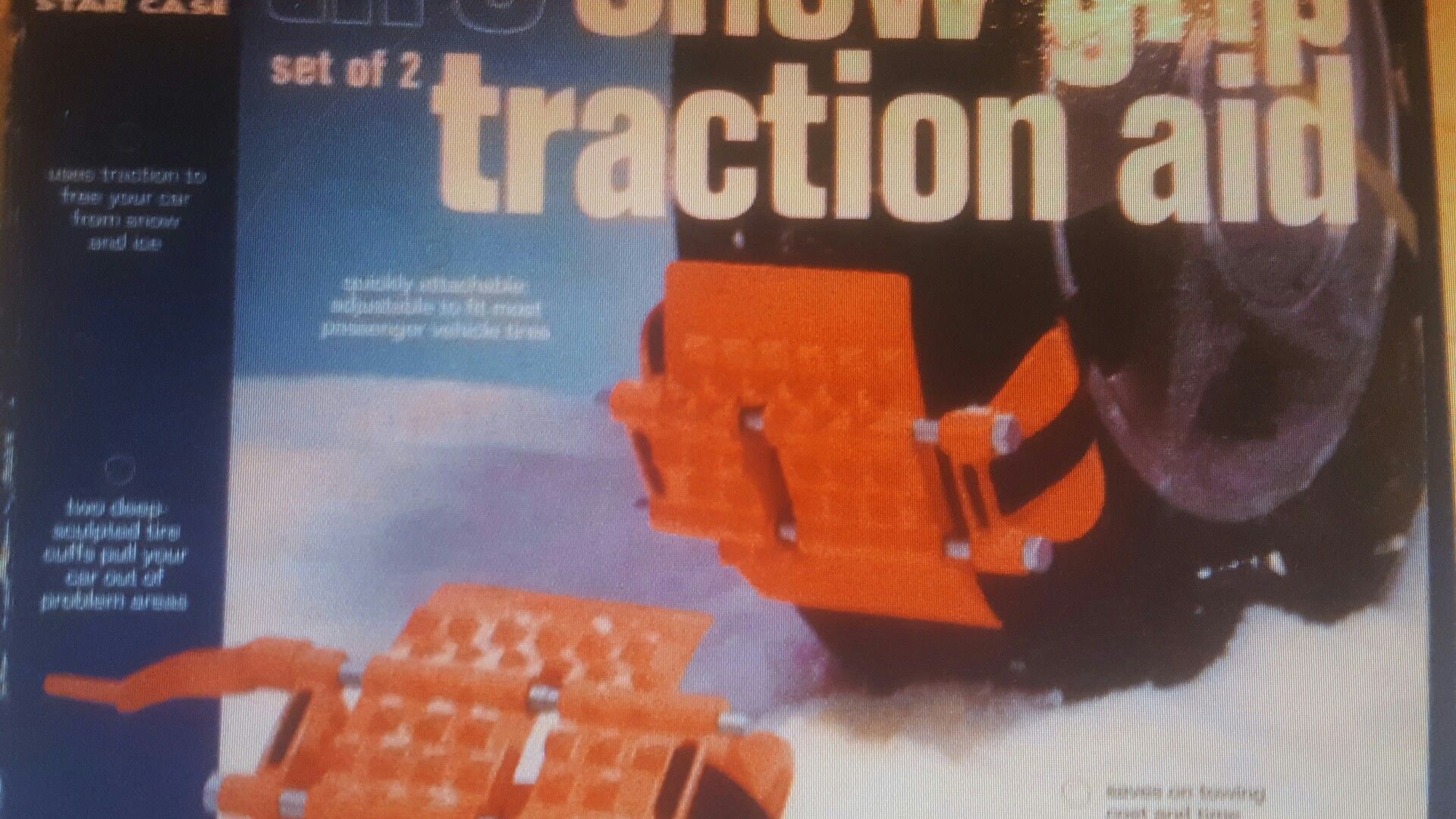 TIRE SNOW GRIPS SET OF 2 TRACTION AIDS