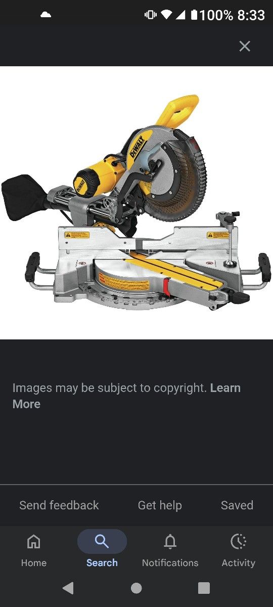New DeWalt 12 Inch Saw