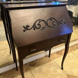 Antique Drop Down Front Secretary Desk