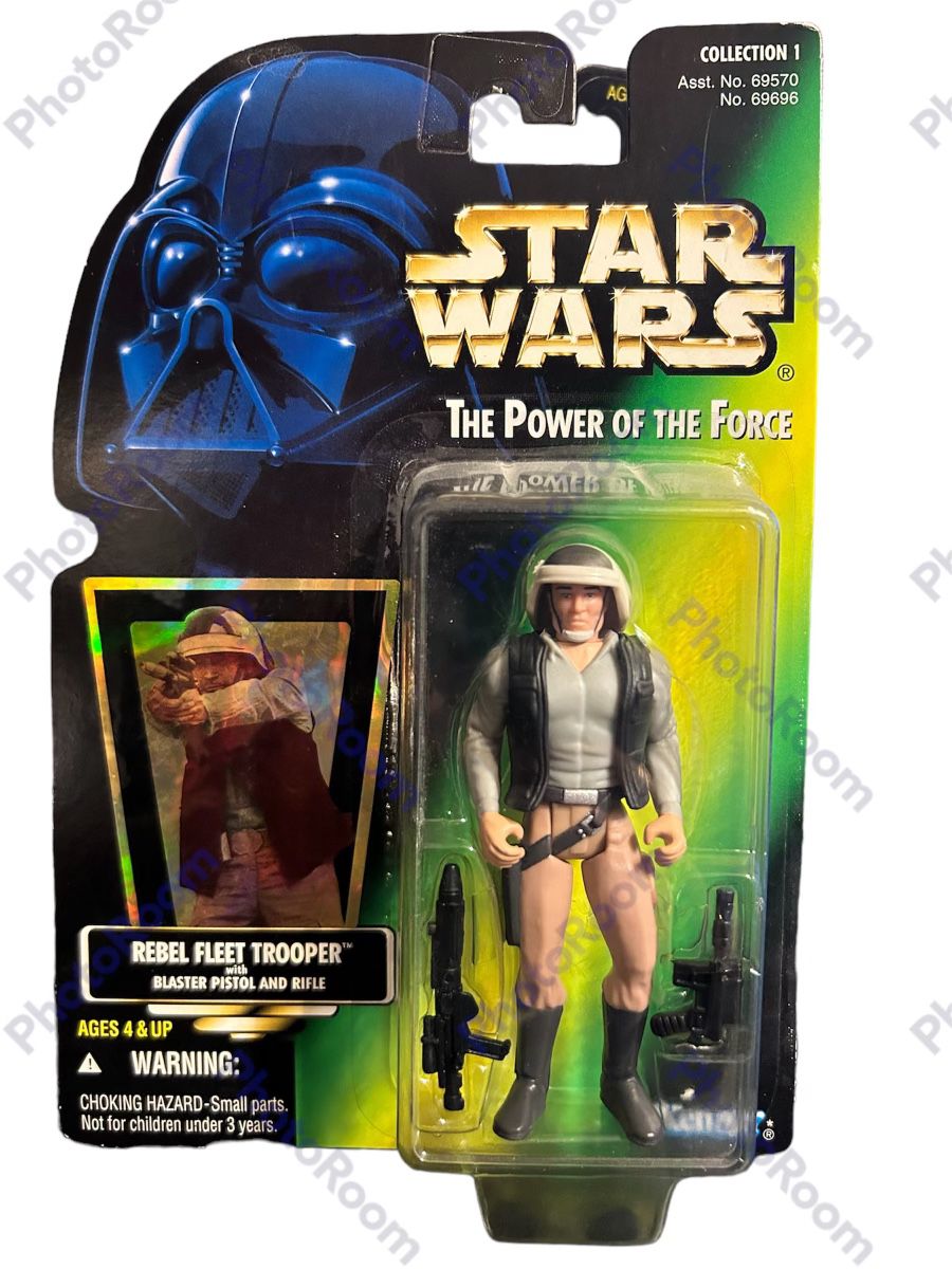 Star Wars 1996 Collection 1 Rebel Fleet Trooper With Blaster Pistol And Rifle Holo