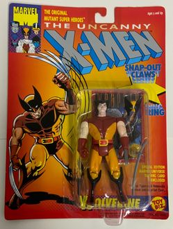 The Uncanny X-MEN Wolverine With Snap-Out Claws & Mask Ring Toybiz 1993 MOC New