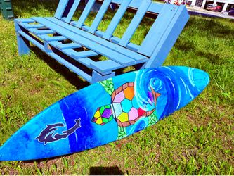 6’6 Hand Painted Surfboard!