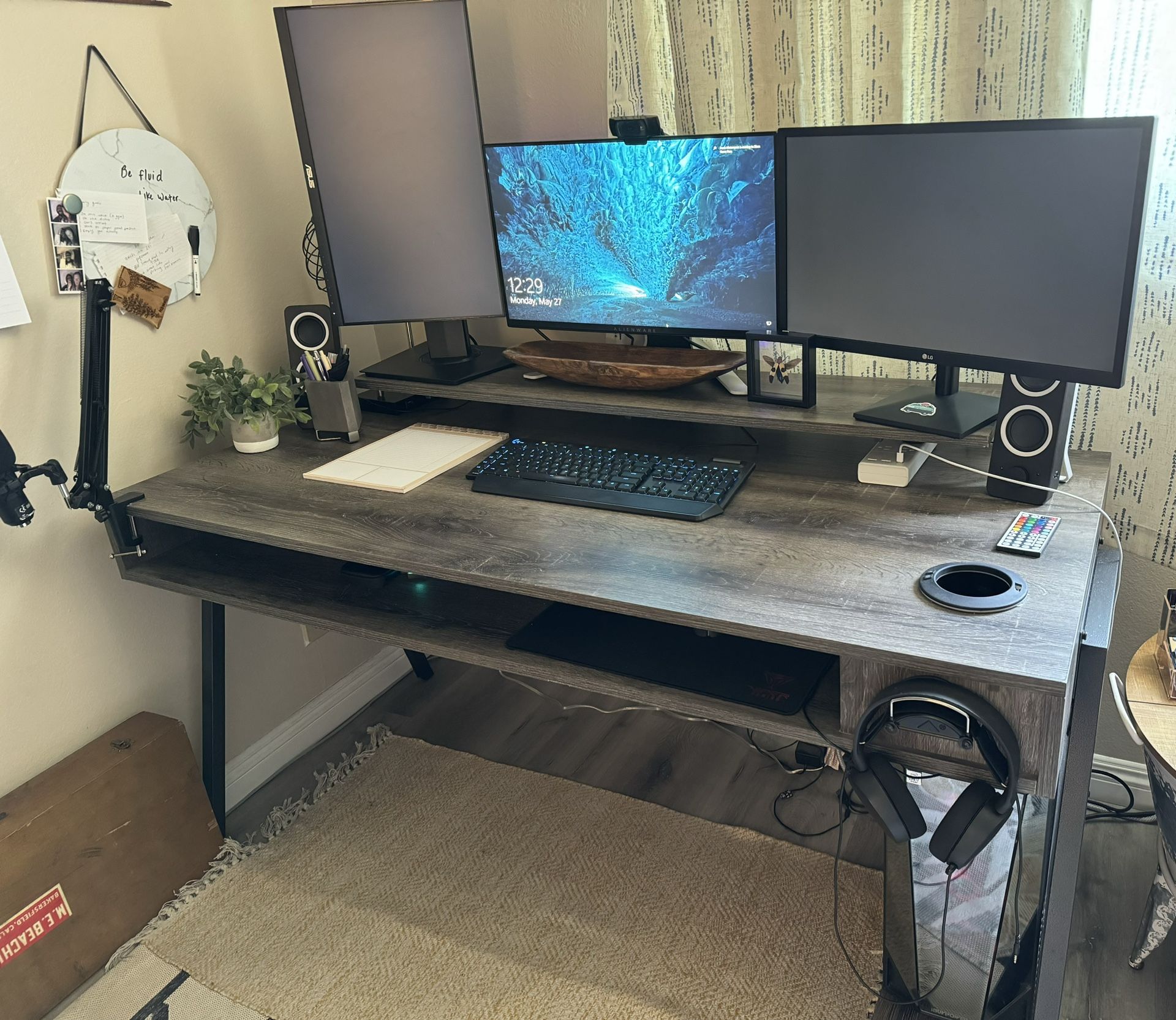 Ashley Furniture Barolli 60” Gaming Desk W/ Monitor Stand