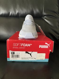 Puma Pacer Next Cage Sneakers Gray Girls Glitters Kids Shoes