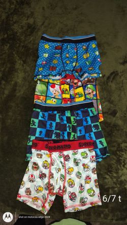 Super Mario Boys Boxer Briefs 4-Pack Size 6/7