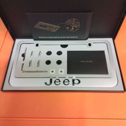 Jeep High End Licence Plate Holder _New_$12