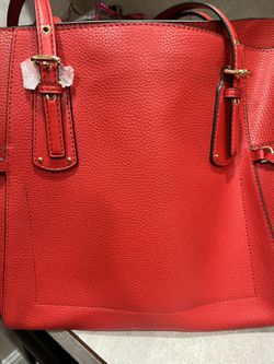 Red Michael Kors purse