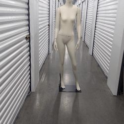 Mannequin,  Female,  Tall,  6 Feet, Adjustable Pose, In Good Condition, With Stand, 