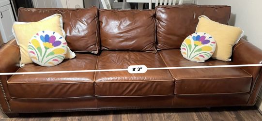 Sofa, Comfortable. Real Leather
