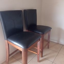 Counter Chairs Leather Beautiful 