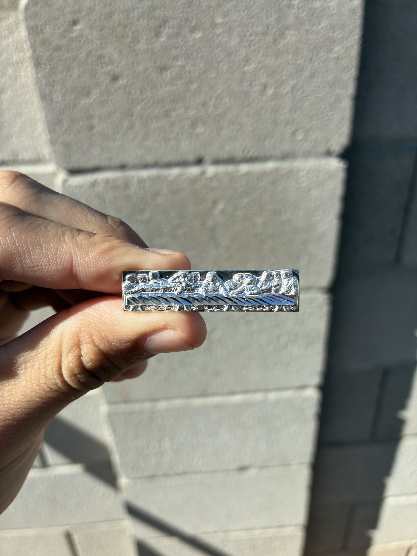 925 Silver 2 Finger Last Supper Ring