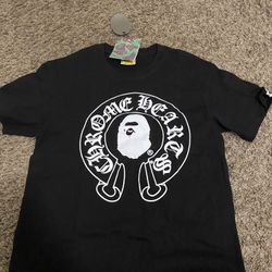 bape chrome hearts t-shirt 