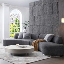 Brand New Fabric Upholstered Sectional Sofa with Financing Available 😱