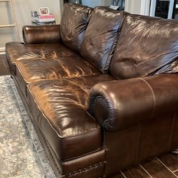 Bernhardt Leather Couch