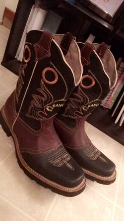 men mexican Ranchero style boots size 9