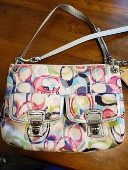 Coach hippie cross bag like new