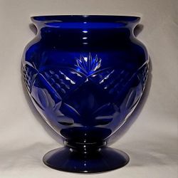 Cobalt Blue Pedestal Vase