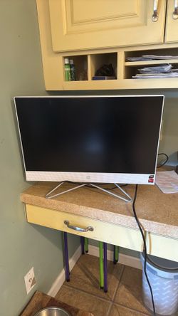 White HP Monitor