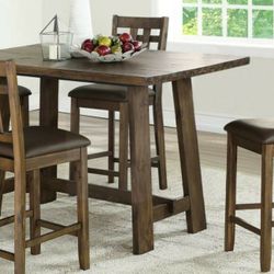 Rustic Style Counter Height Dining Room Set - New in box