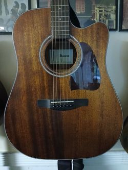 Ibanez Artwood cutaway dreadnaught acoustic electric guitar
