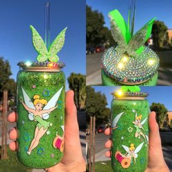 New Tinker Bell Glass Cup