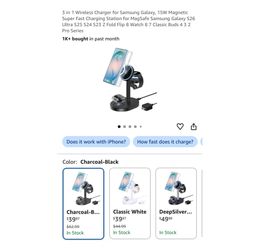 Brand new 3 in 1 Wireless Charger for Samsung Galaxy