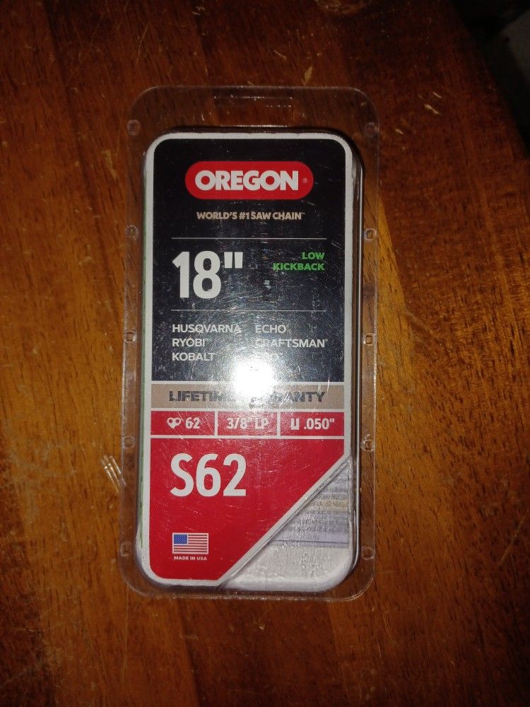 Oregon 18in Low Kickback S62 Chainsaw Chain