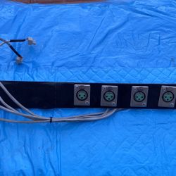 One Space Unit Rack Panel XLR Speaker outputs $40