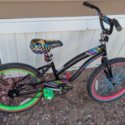 20 inch BMX bike for girls little mismatched new grips