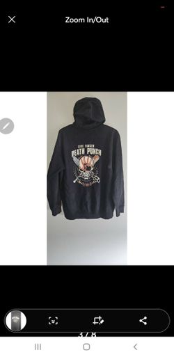 Mens Five Finger Death Punch Band Hoodie size Large