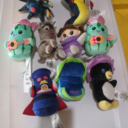Disney Parks Wishables Mixed Assorted Plush Lot Of 9