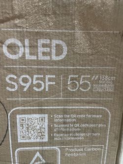 Samsung 55-Inch Class OLED S95F 4K Glare Free Smart TV NQ4 AI Gen3 Processor, HDR Pro, Motion Xcelerator 164Hz, Dolby Atmos, Samsung Vision AI, Alexa