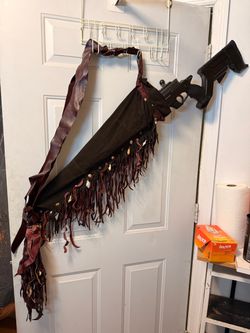 Handcrafted, leather rifle scabbard/sheath