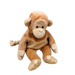 Ty Beanie Babies Bongo The Monkey Tan Tail - 10"