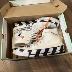 Off White Converse Size 10 